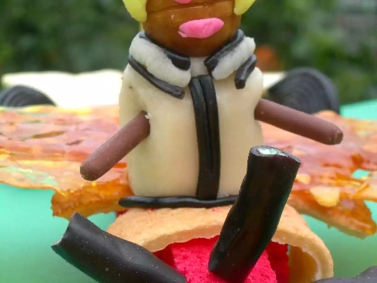 Gâteau avion et son pilote sexy pour les enfants qui aiment les avions