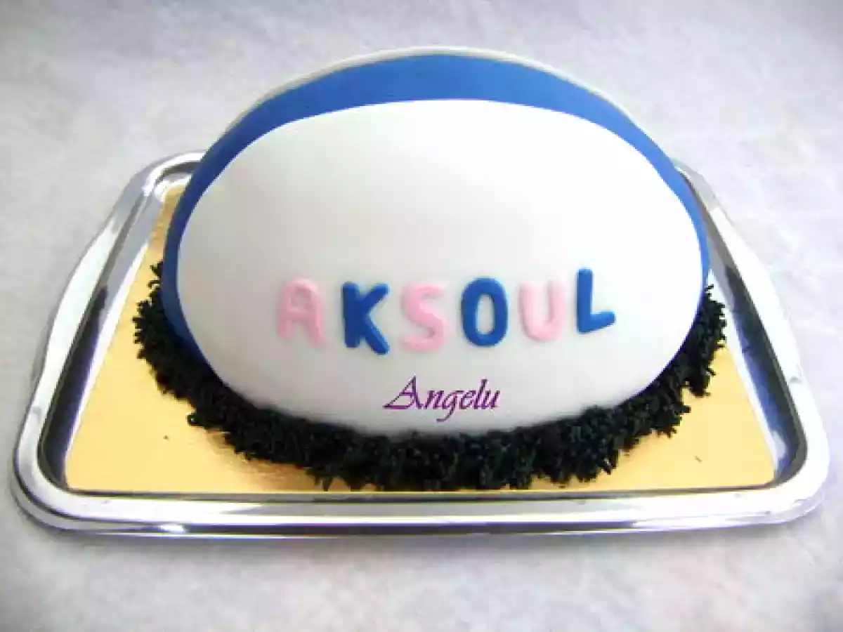 Gateau ballon de rugby 3D