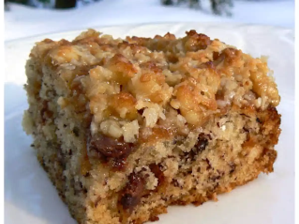 Gâteau bananes-chocolat, garniture Reine-Élizabeth