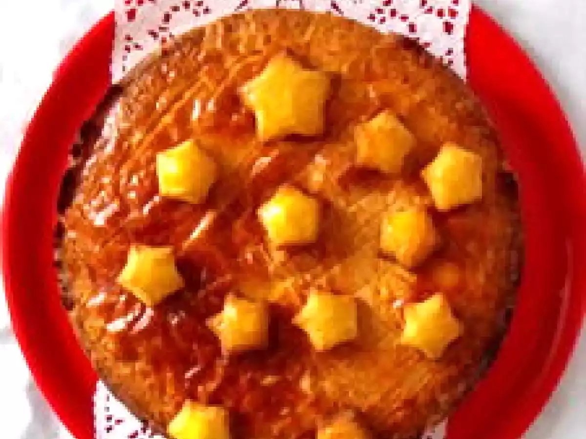 Gâteau basque à la crème pâtissière et au beurre demi-sel.