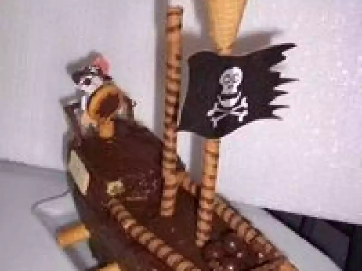 Gâteau bateau pirate