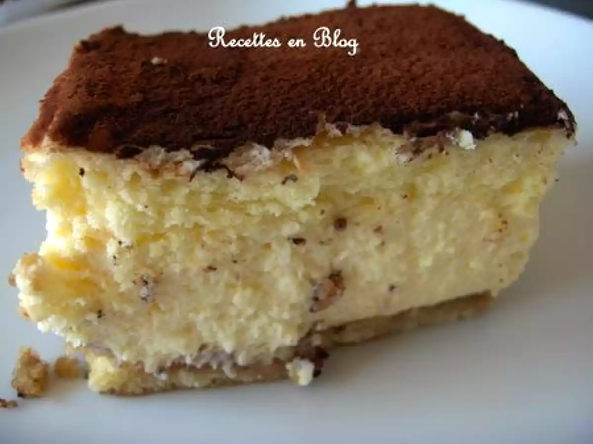 GATEAU BAVAROIS FACON TIRAMISU