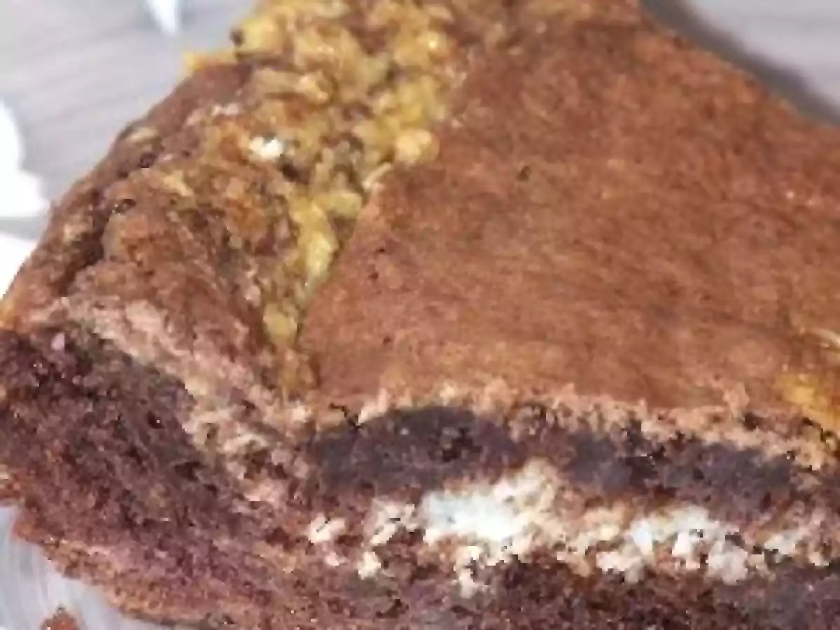 Gateau bounty : chocolat noir et noix de coco