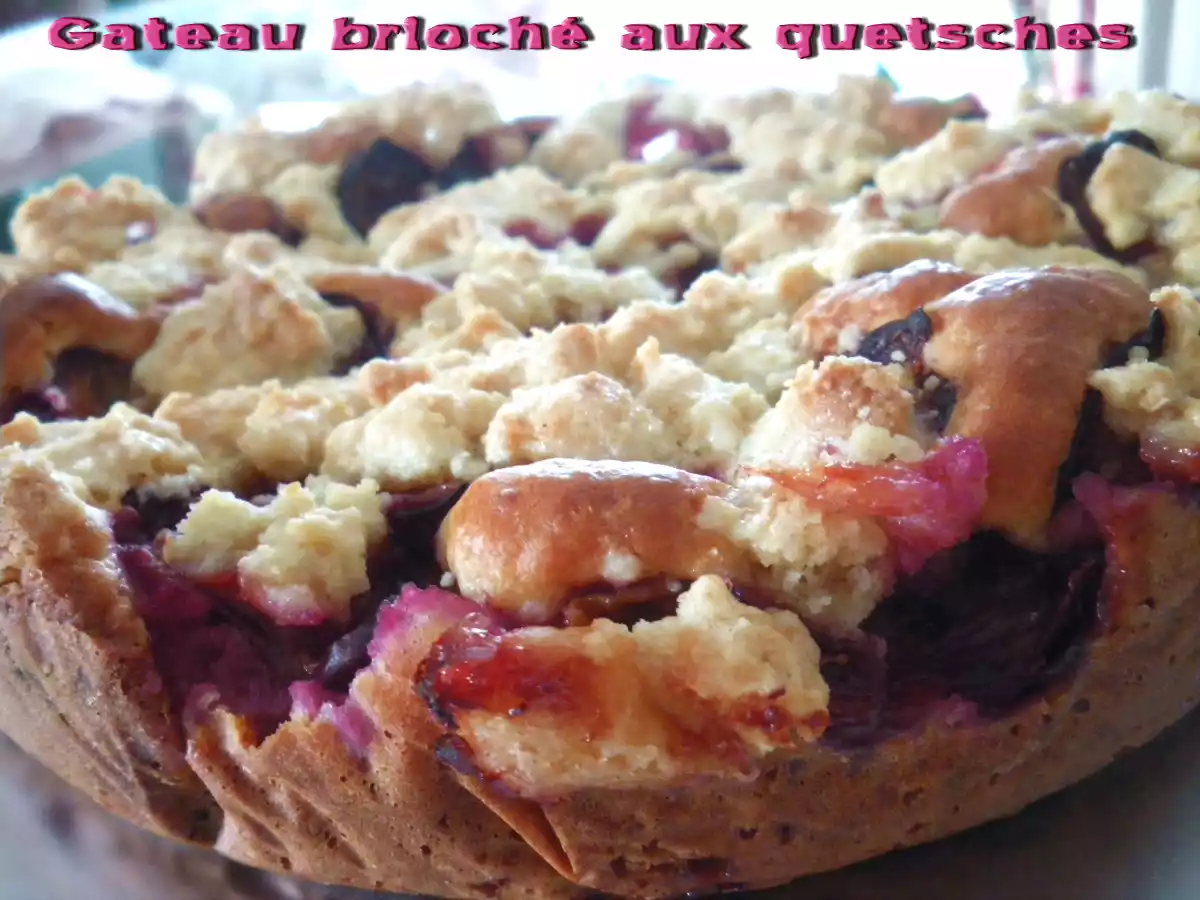 Gateau brioché aux quetsches