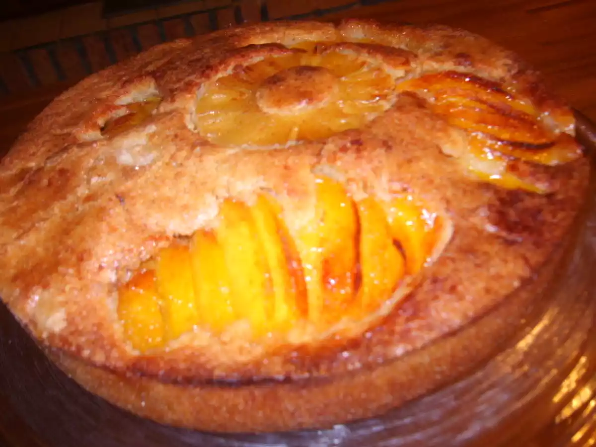 Gâteau brioché pêche / cannelle