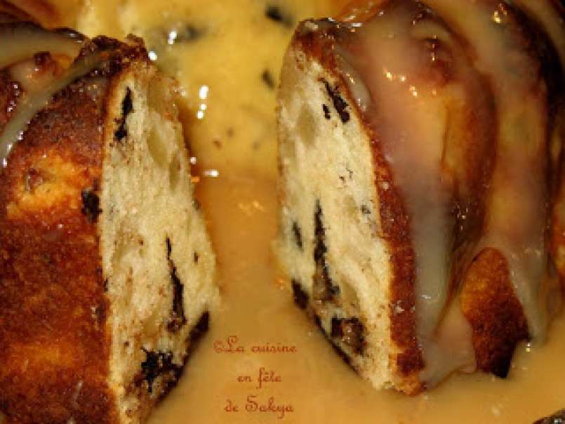 Gâteau Bundt à la Poire et au Chocolat avec Sauce au Caramel - photo 3