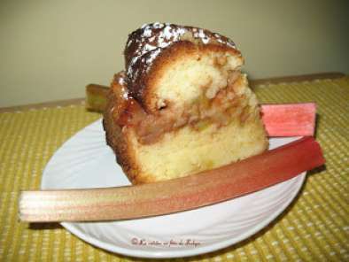 Gâteau bundt farcie à la Rhubarbe et aux Pommes