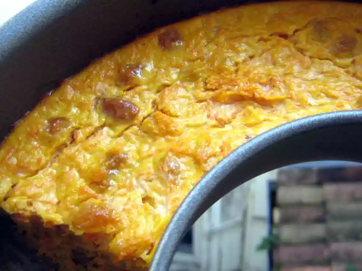 Gâteau carotte à la compote de poire et farine de soja