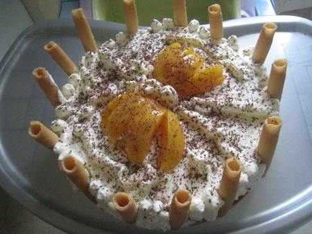 Gateau Chantilly Peche Recette Ptitchef