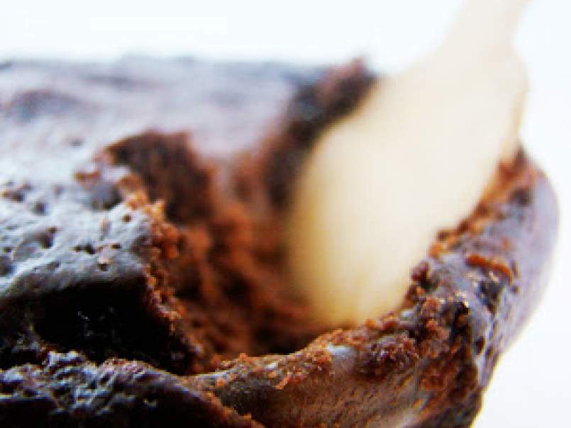 Gateau choco-minute et mousse tiede mascarpone vanillee, photo 1
