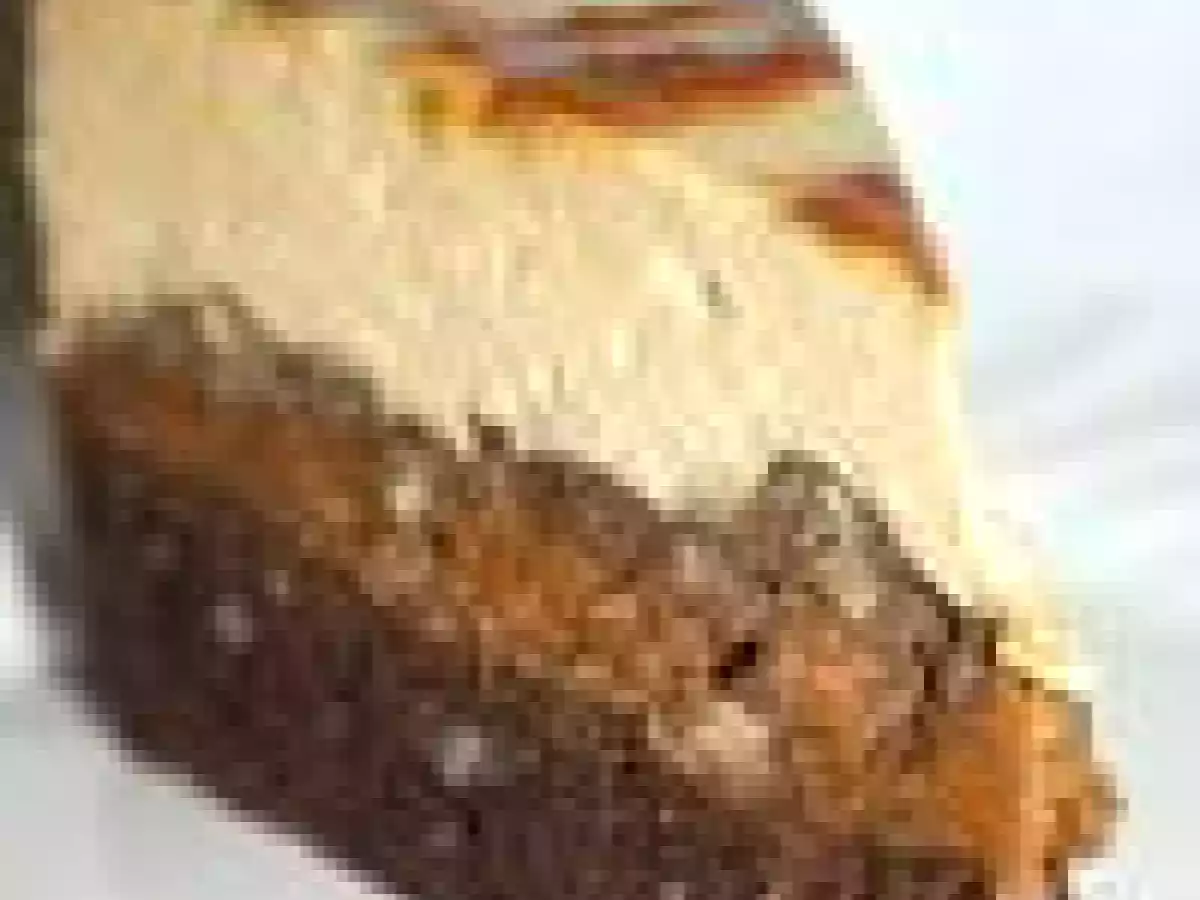 Gâteau chocolat, caramel beurre salé, noix de Pécan