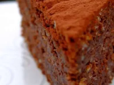 Gâteau chocolat et pignons de pin