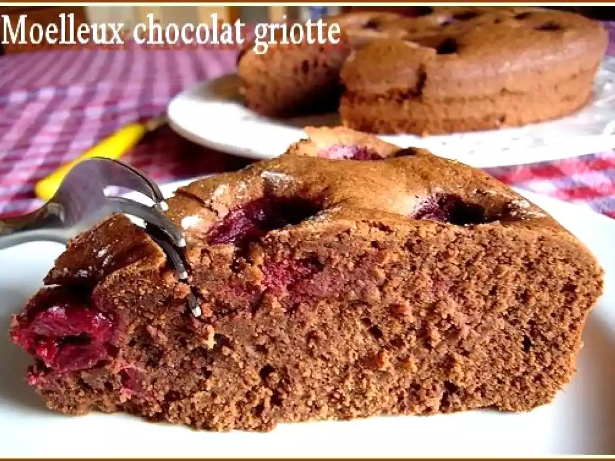 Gâteau chocolat griotte