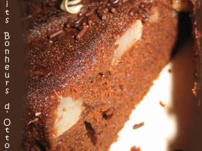 Gâteau chocolat-poire façon WW, photo 1