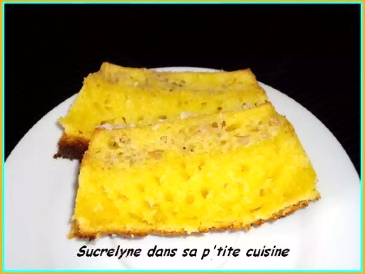 Gâteau citron-noix de coco sur moelleux à la banane - photo 2