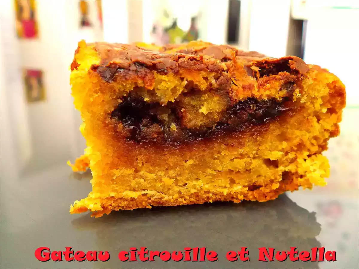 Gateau citrouille Nutella
