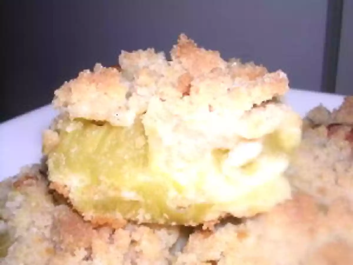 GATEAU CRUMBLE A LA RHUBARBE - photo 2