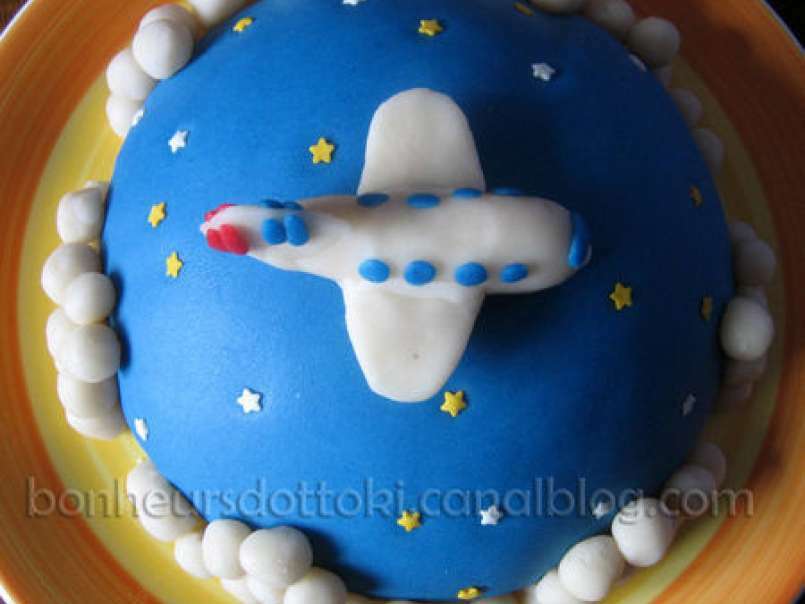 Gâteau d'anniversaire 3D et son avion - photo 3