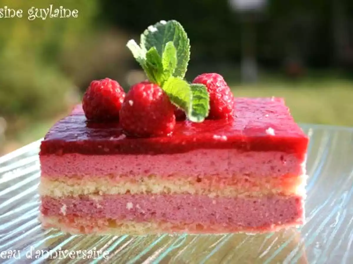 Gâteau d'anniversaire à la framboise - photo 4