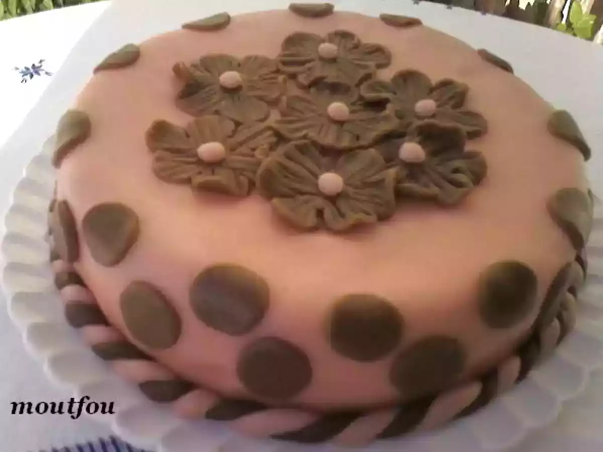 Gâteau d'anniversaire au massepain