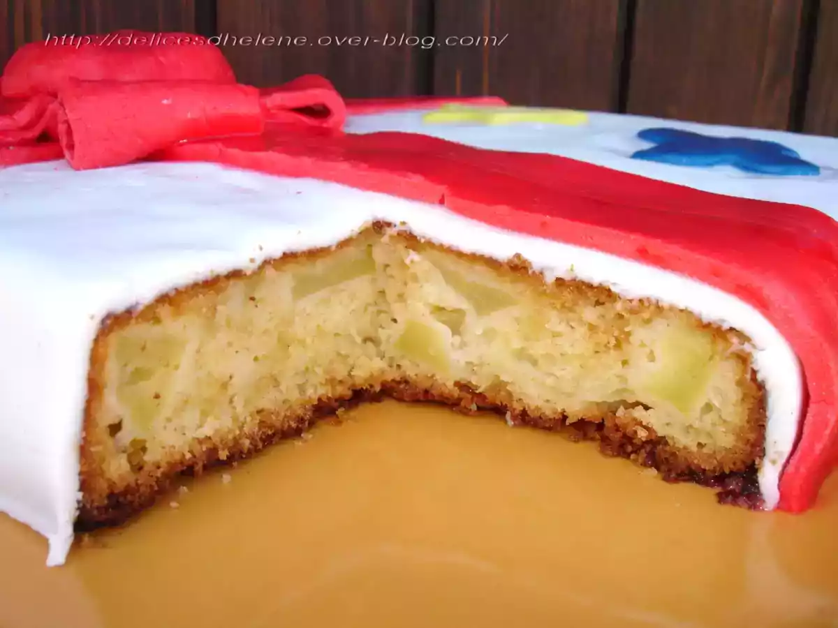 GATEAU D'ANNIVERSAIRE AUX POMMES ET BEURRE SALE - photo 2