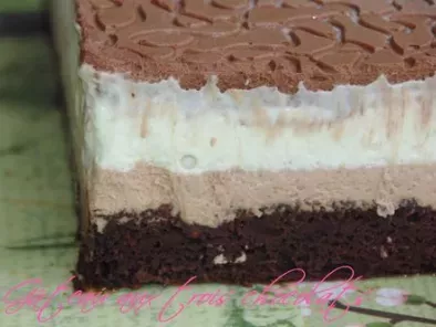 Gâteau d'anniversaire aux trois chocolats de Demarle
