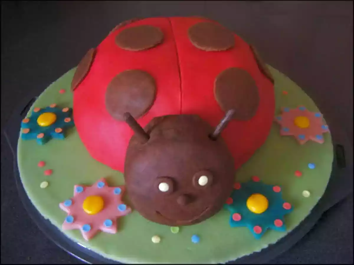 Gâteau D'Anniversaire Belle La Coccinelle - photo 2