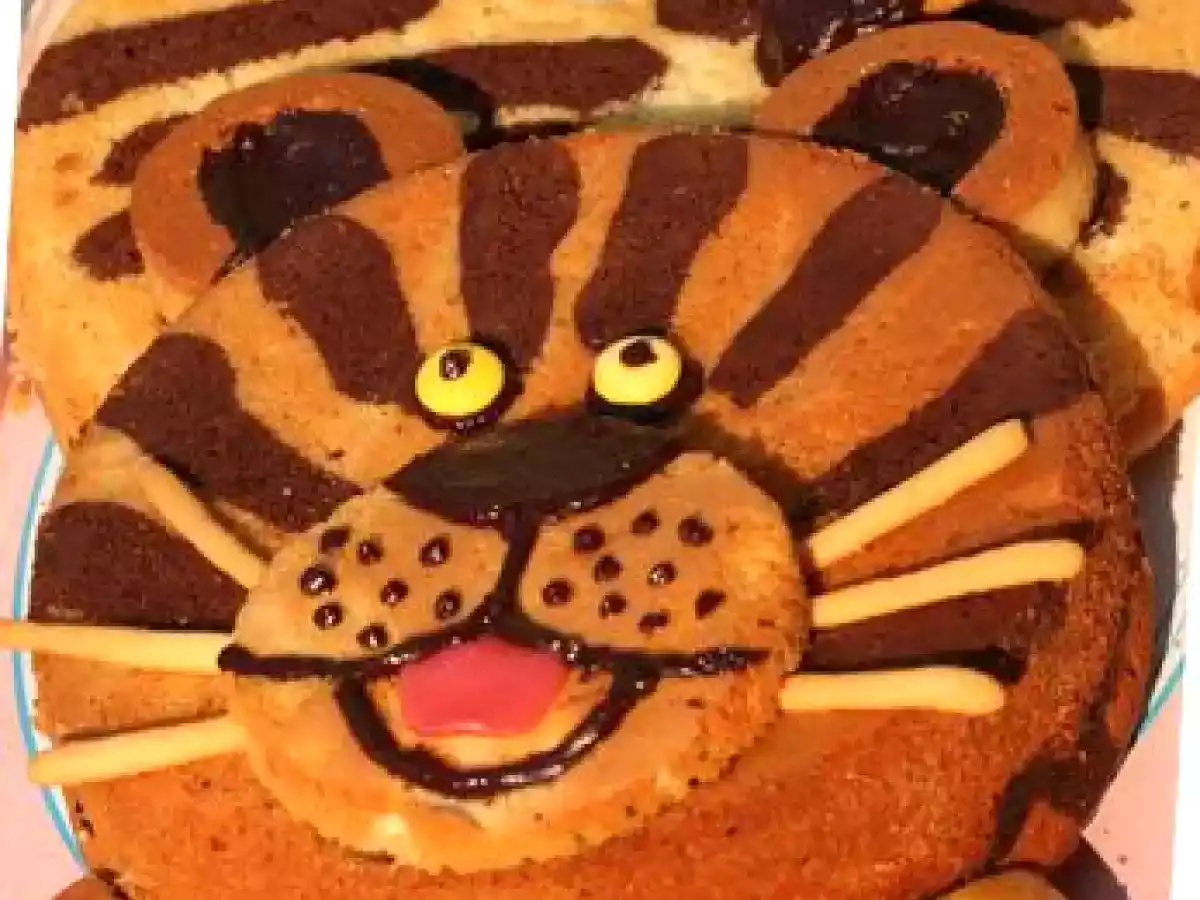 Gâteau d'anniversaire tigre