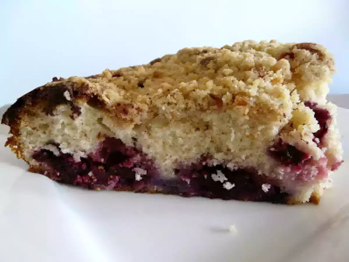 Gateau danois aux myrtilles ultra moelleux sous sa croûte croustillante - photo 3