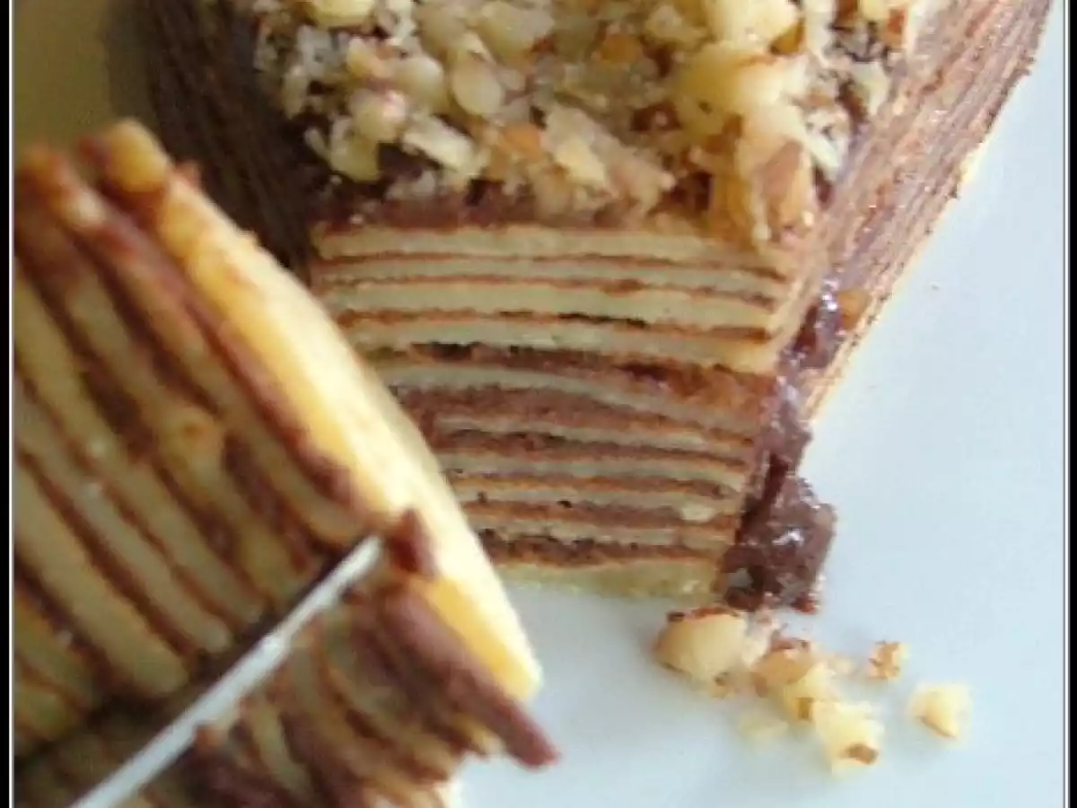 Gâteau de crêpes au nutella ! - photo 3