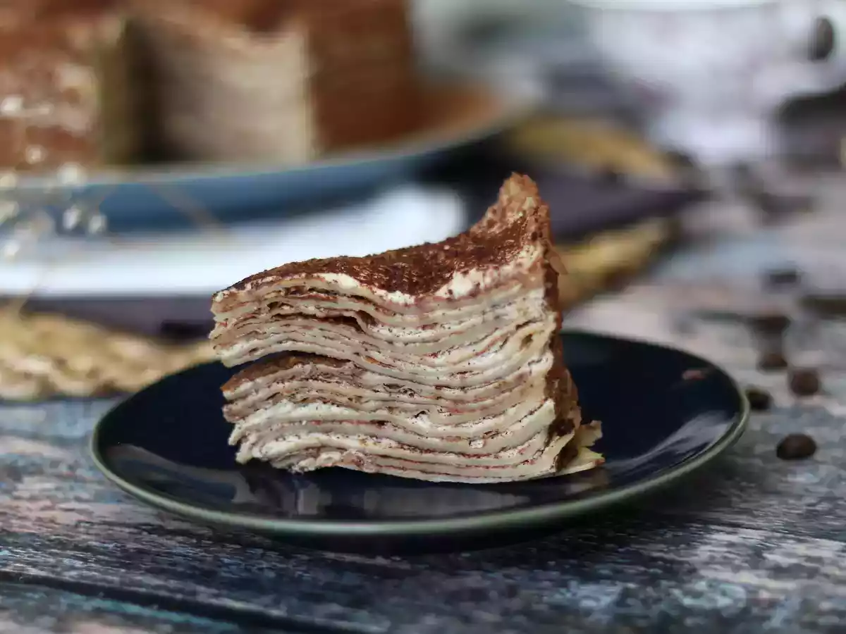 Gâteau de crêpes façon tiramisu au café et cacao - photo 6