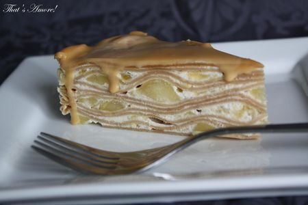 Gateau De Crepes Speculos Pommes Et Caramel Au Beurre Sale Recette Ptitchef