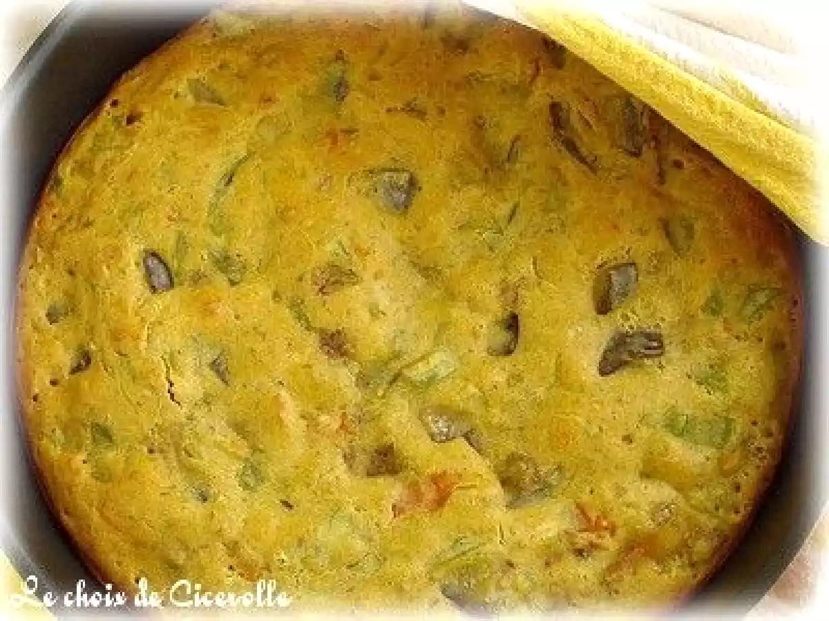 Gâteau de légumes d'été