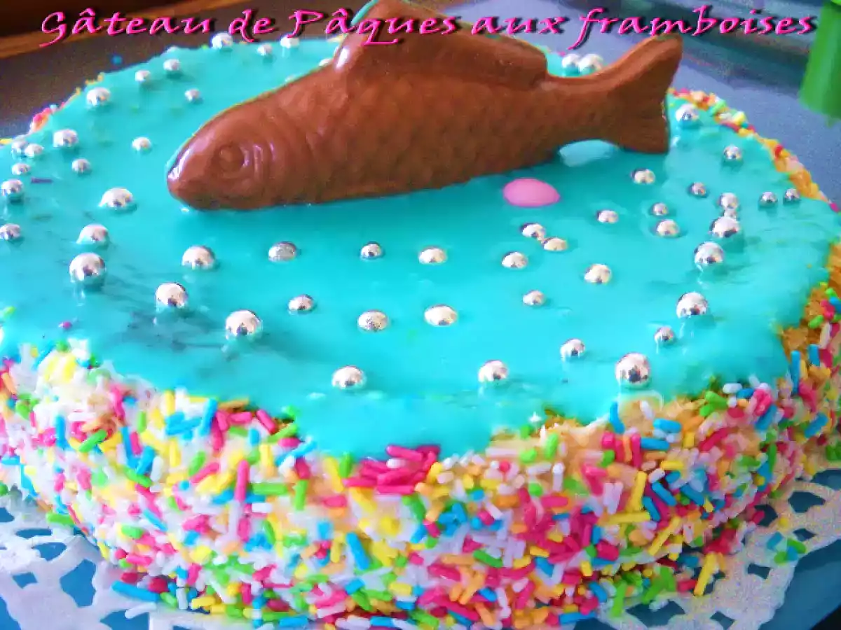 Gâteau de Pâques à la framboise