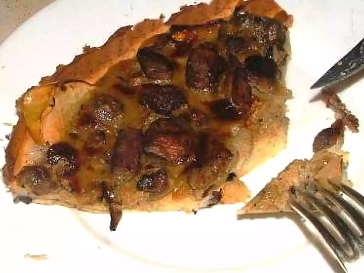 Gâteau de patates et compote de mascarpone aux pomme