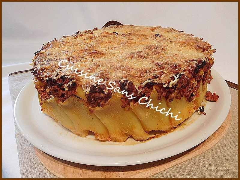 Recette de gâteau rigatoni, bolognaise et ricotta