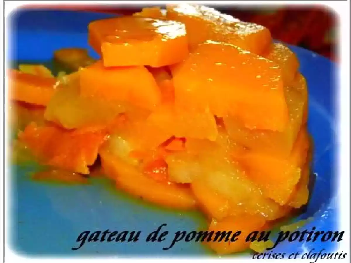 GATEAU DE POMME AU POTIRON ET ZESTES D'ORANGE
