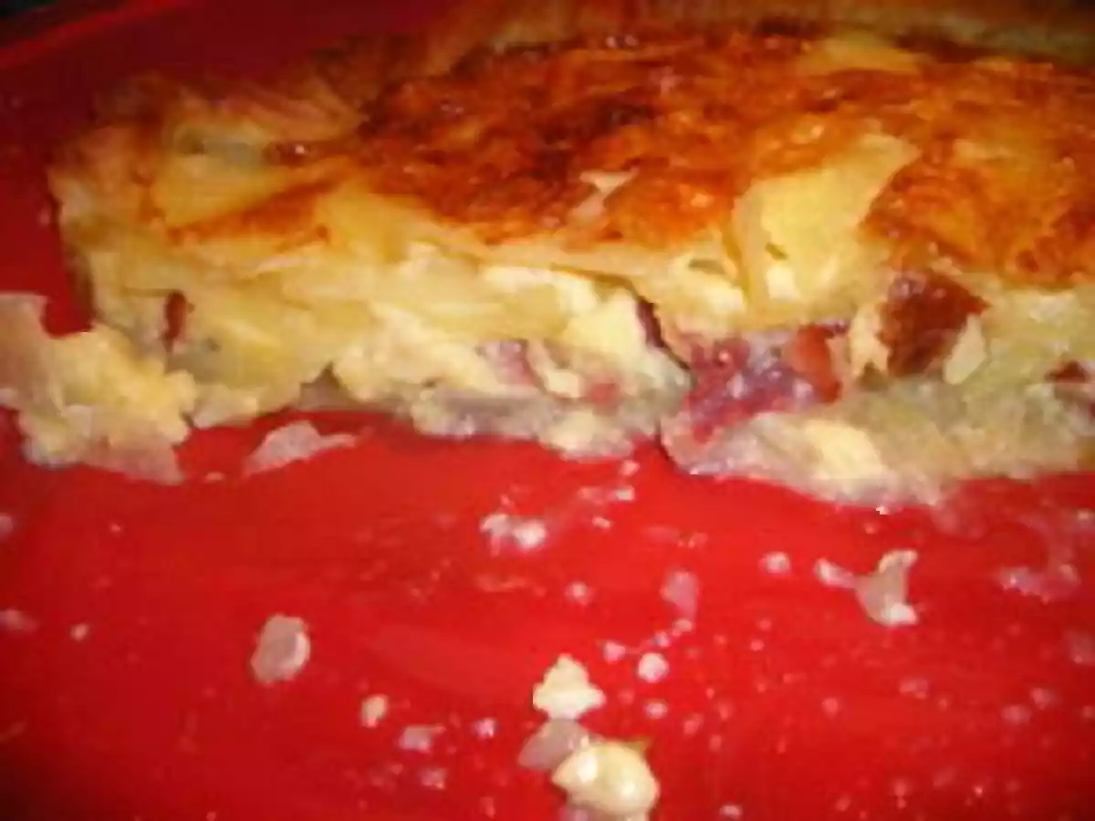 Gateau de pommes de terre à la cancoillotte