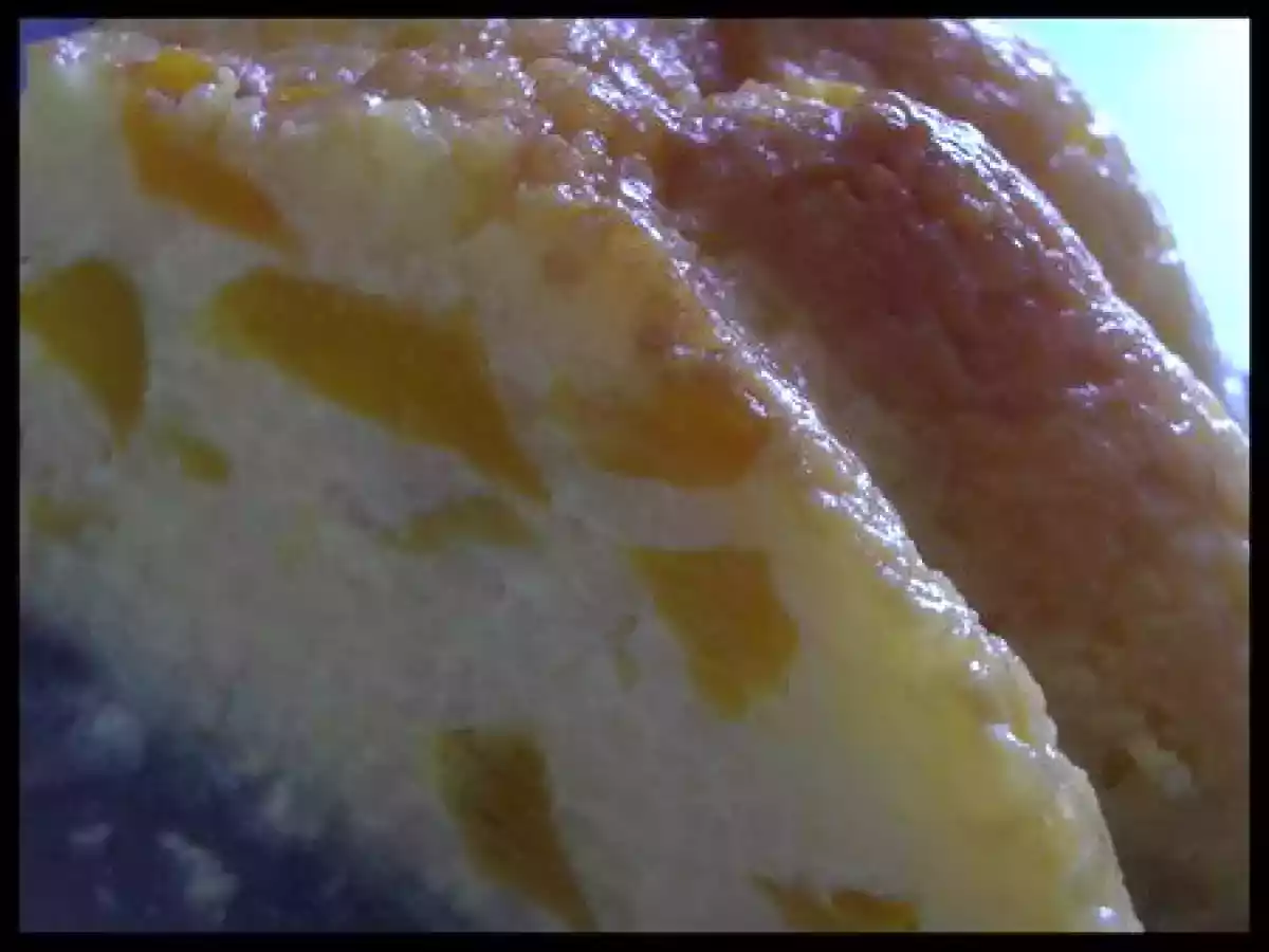 Gâteau de riz aux pêches et caramel - photo 2