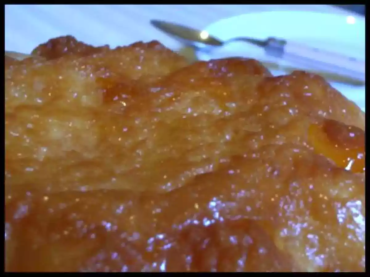 Gâteau de riz aux pêches et caramel - photo 3