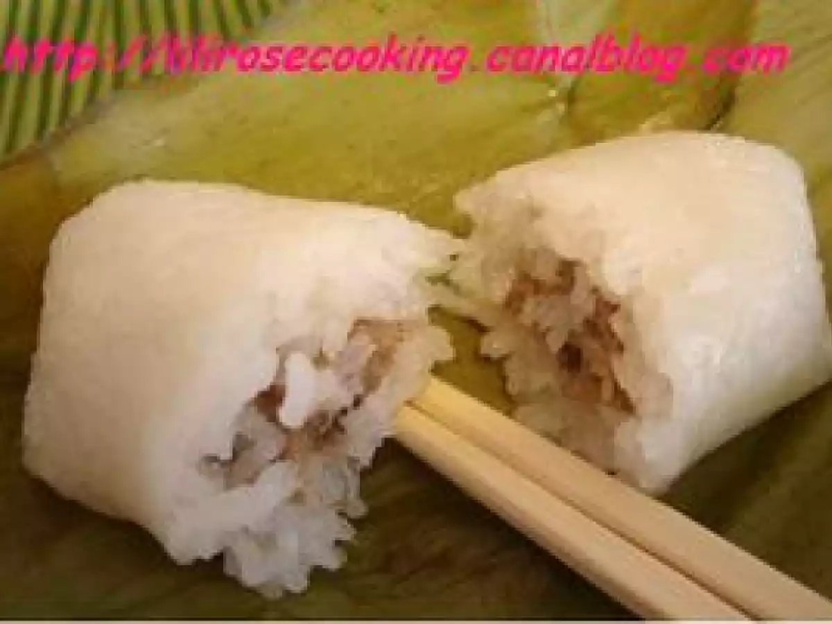 Gâteau de riz gluant à la banane