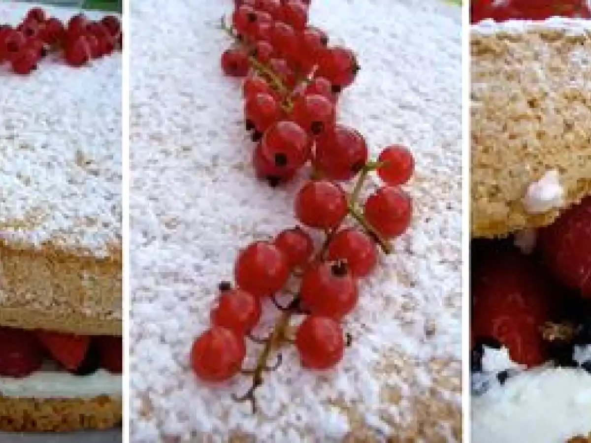 Gateau de savoie aux fruits rouges, dessert du dimanche
