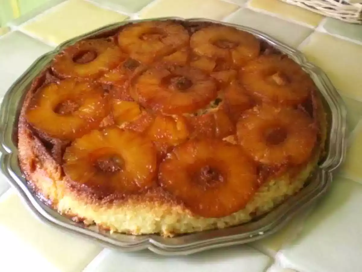 GATEAU DE SEMOULE RENVERSE A L'ANANAS - photo 3
