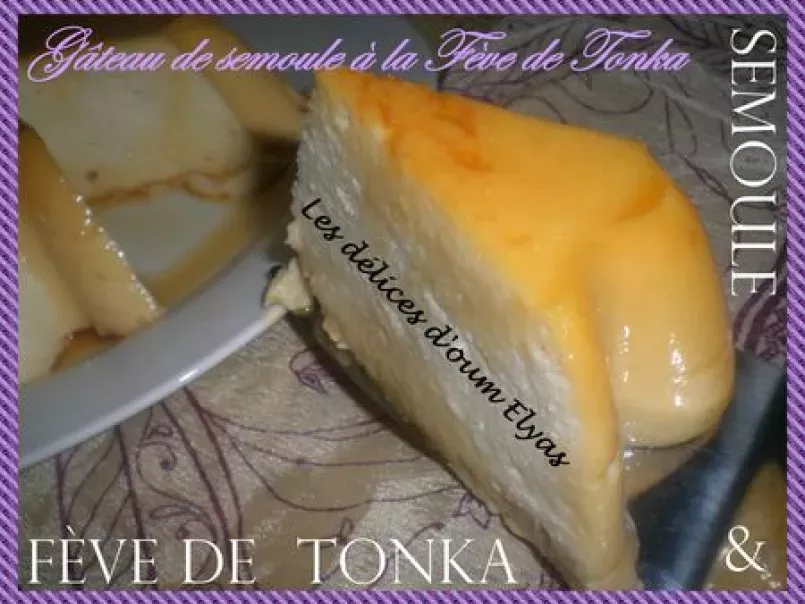 Gâteau de semoule, sans cuisson, parfumé à la Fève de Tonka - photo 2