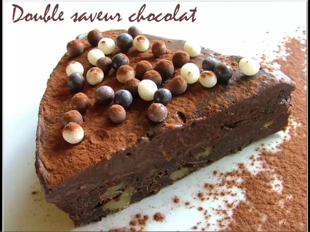 Gâteau double saveur chocolat, un délice de P.Hermé
