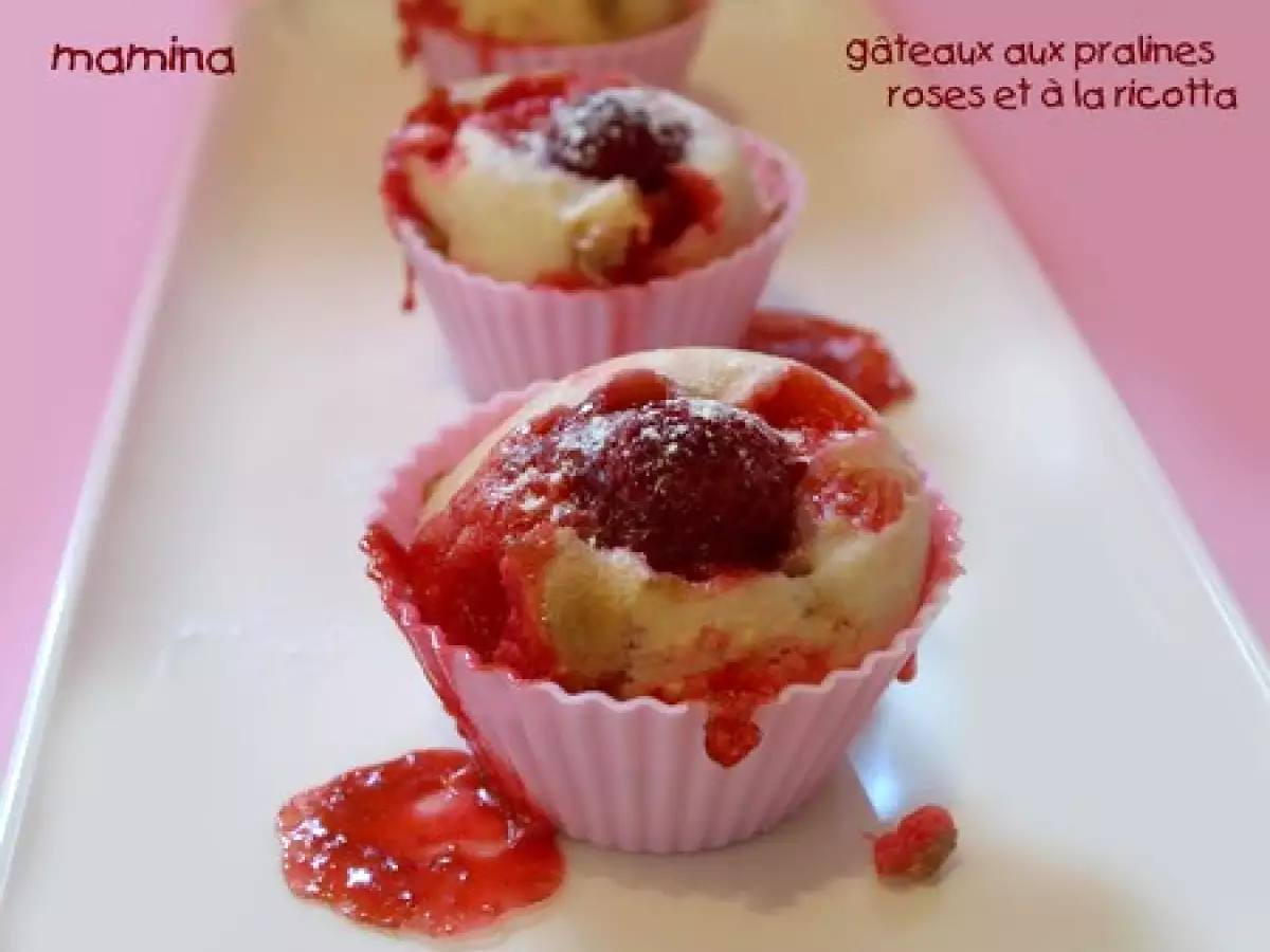 Gâteau du mercredi : aux pralines roses, aux framboises et à la ricotta - photo 2