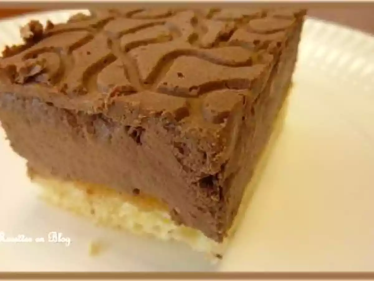 GÂTEAU ENTREMET AU CHOCOLAT NOIR POIRES POÊLÉES AU RHUM - photo 2