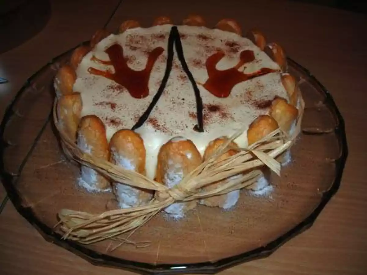 Gâteau (entremet) vanille & Bailey's décor façon Charlotte - photo 2