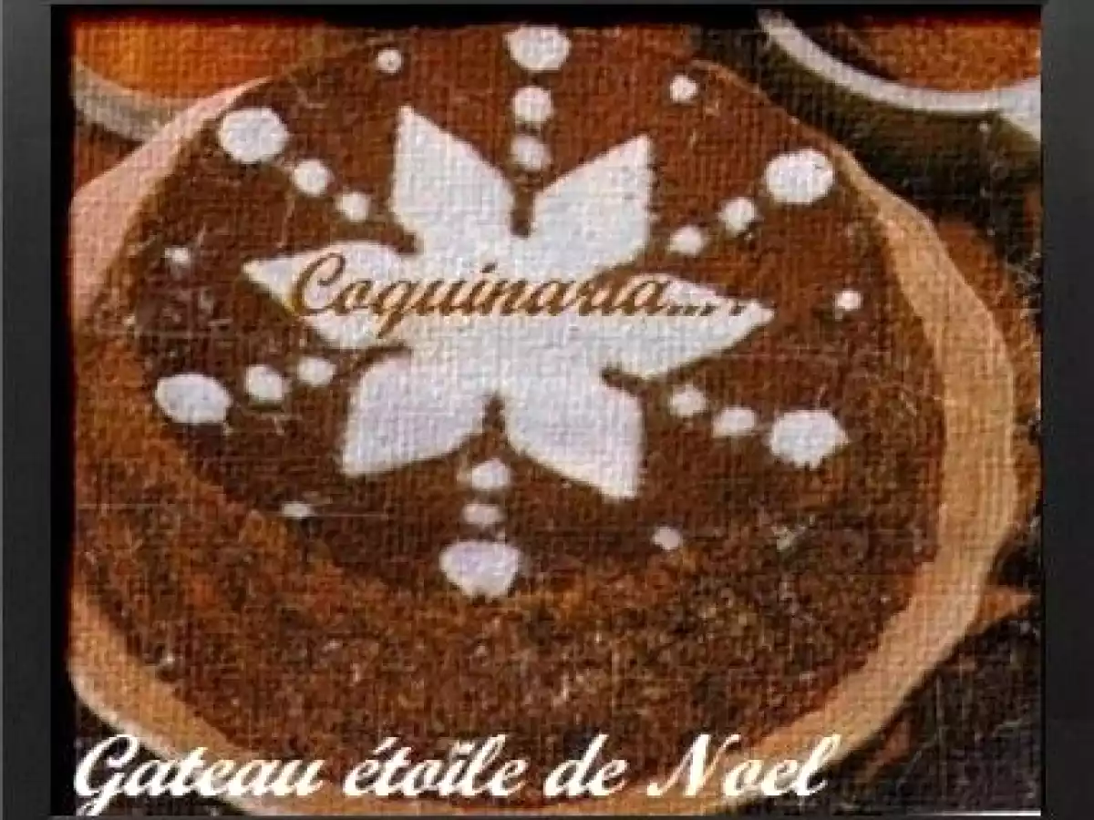 Gateau étoile de noel