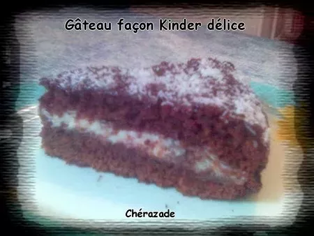 Gateau Facon Kinder Delice Recette Ptitchef
